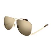 690 New Wave Aviator Solbriller Guld