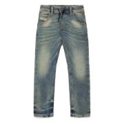 Mørk beskidt effekt tapered JoggJeans® - Krooley