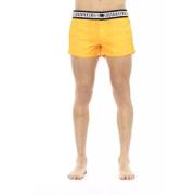 Luksus Orange Swim Shorts med Brandingband