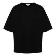 Sort T-shirt med Oversized Logo