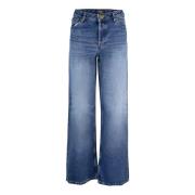 70erne Stil Bred Ben Bomuld Jeans