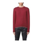 Herre Langærmet Sweater Bordeaux