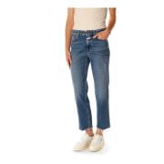 Cropped Straight Fit Jeans