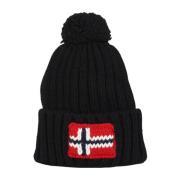 Sort Uld Pom-Pom Hat Semiury