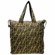 Pre-owned Stof fendi-tasker