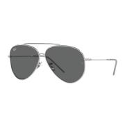 Aviator Reverse Solbriller Metal Bio