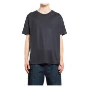 Silk Jersey Rund Hals T-Shirt