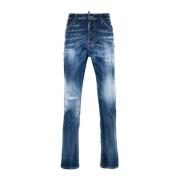 Blå Stretch Denim Jeans