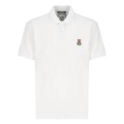 Hvid Polo Shirt med Teddy Bear Logo