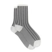 Stilfulde italienske korte sokker med Lurex