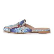 Canvas Print Leather Loafers Amelie