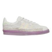 Youth of Paris Crystal White Sneakers