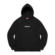 Begrænset udgave Box Logo hættetrøje sort