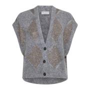 Argyle Uld Mohair Vest