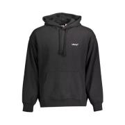 Sort Bomuld Hoodie