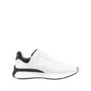 Hvide Chunky Sneakers med Italienske Detaljer