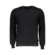 Hydrowool Sort Pullover med Rund Hals