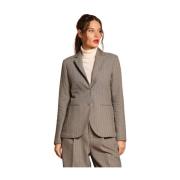 Stribet Lurex Blazer