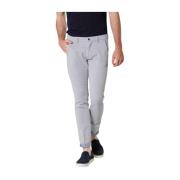 Slim Jacquard Bomuld Chino Bukser