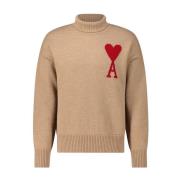 Uld Rollneck Sweater med Logo