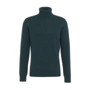 Grøn Strik Turtleneck Sweater AW24