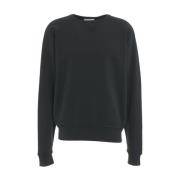 Sort Broderet Logo Sweatshirt AW24