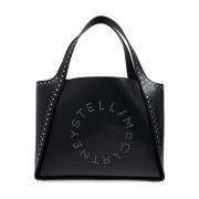 Sort Studs Logo Tote Taske