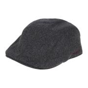 Blød Flannel Flat Cap med Logo