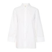 Boxy Skjorte Bluse Pure White