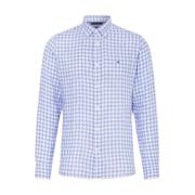 Linned Gingham Skjorte