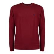 Burgundy Uld Crew-Neck Sweater