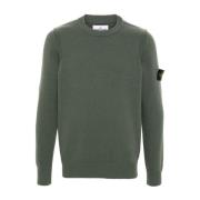 Smaragdgrøn Ribstrikket Sweater