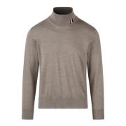 Trefarvet Turtleneck Pullover FW23