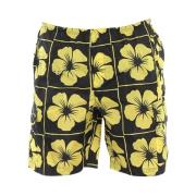 Blomstret shorts med lommer