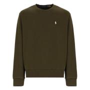 Grøn Bomuld Crew Neck Sweatshirt