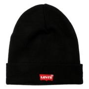 Batwing Broderet Beanie Uldhue