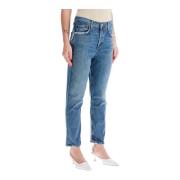 Slim Fit High Rise Cropped Jeans