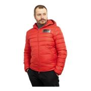 Herre Puffer Jakke Rød Regular Fit