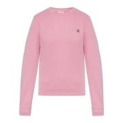 Sweatshirt med Logo Patch