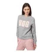 Oversize Grå Sweatshirt med Logo