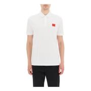 Stilfuld Polo Shirt med Logo Patch