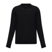 Uld polo sweater