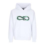 Logo Fire Hoodie Hvid