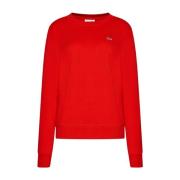 Classic Crew-Neck Rød Sweatshirt