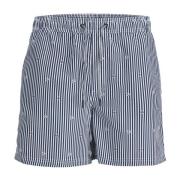 Stribet badeshorts