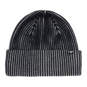 Stribet Multifarvet Beanie med Logo