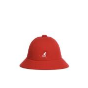 Rød Bucket Hat med Frontlogo