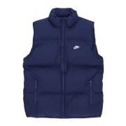 Puffer Vest Down Jacket Midnight Navy/White