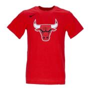 Chicago Bulls Logo Tee Rød