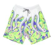 Octopus Bermuda Boardshorts med Elastisk Talje